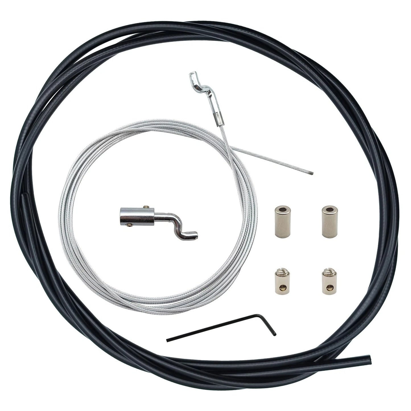 YGQ Universal Throttle Cable Repair KIT for Lawn Mower Control Silvery