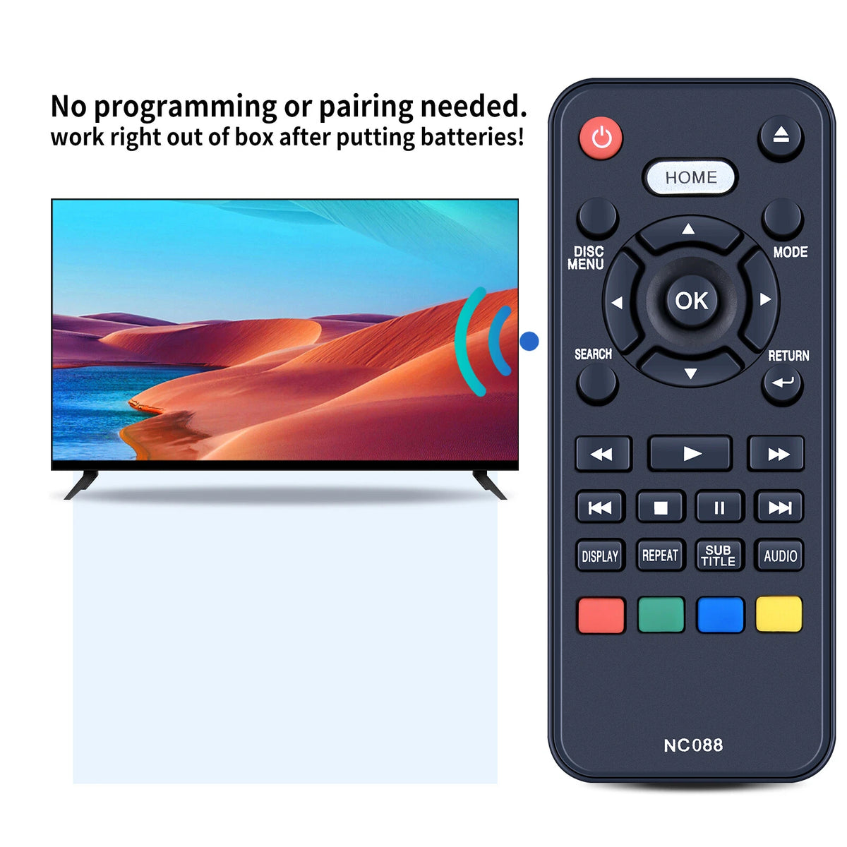 NC088 NC092 NC097 NC088UH NC092UH Remote Control For Sanyo Disc Player FWBP505FK