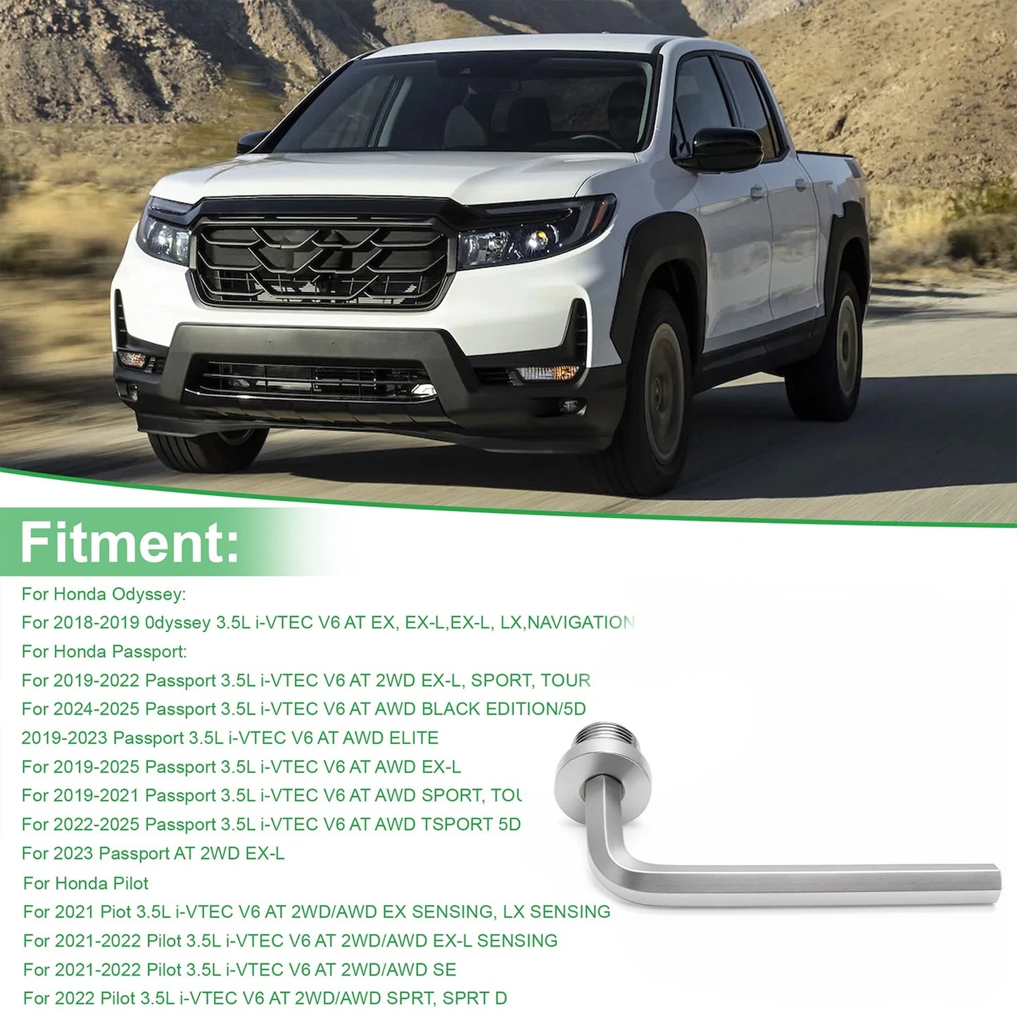ATF Fill Plug Kit For Honda Odyssey Ridgeline 9-Speed Automatic Transmission