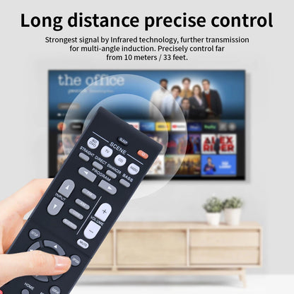 RAV561 ZZ43210 Remote Control For Yamaha AV Receiver RX-V385 HTR-3072 RXV385