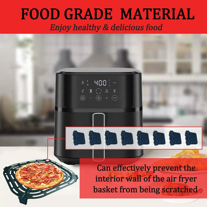 GSZN Air Fryer Rubber Feet for Chefman 4QT For 6QT 9QT, Black
