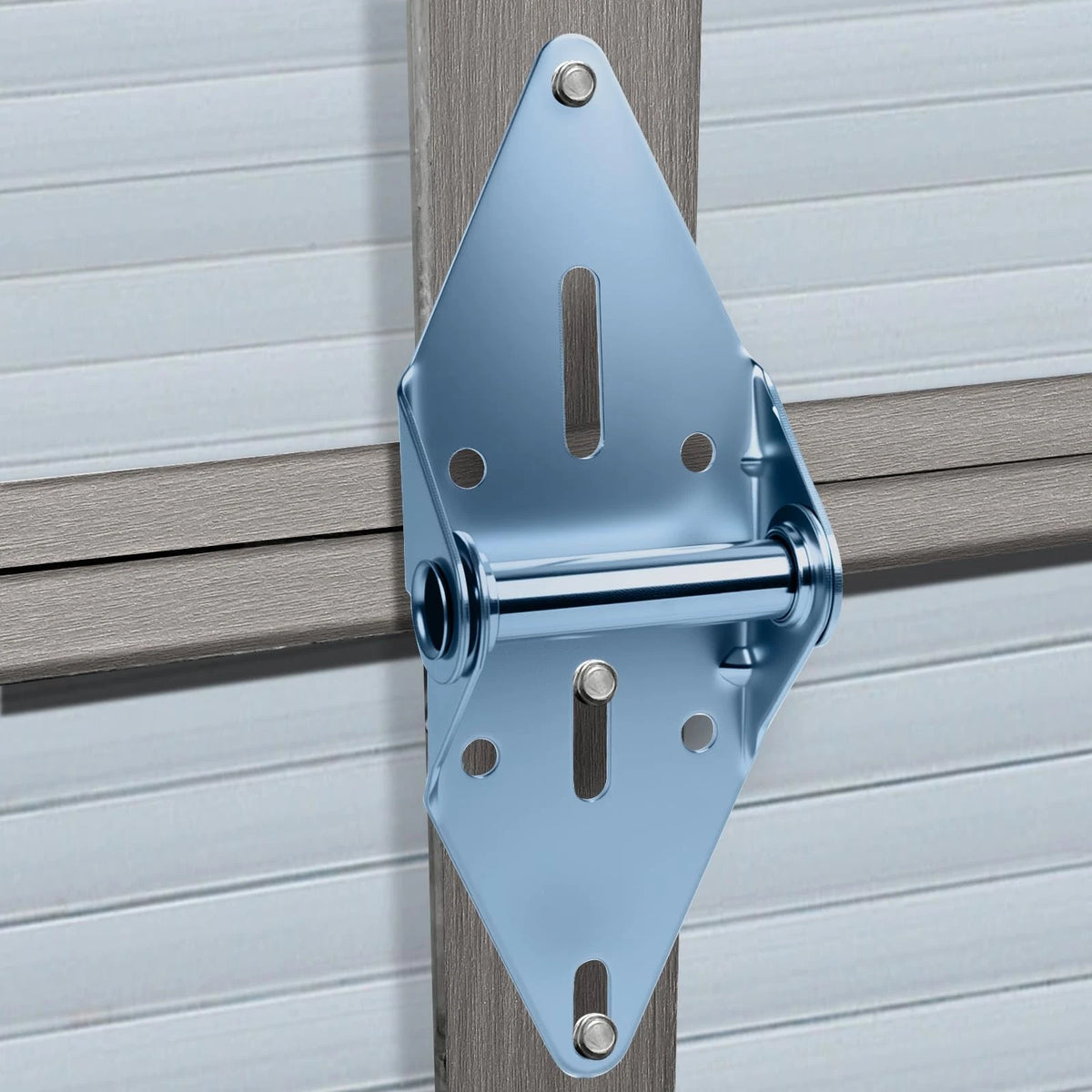 Upgrade 2-Pack Garage Door Hinges #1, 14 Gauge Galvanized Steel Heavy Silver