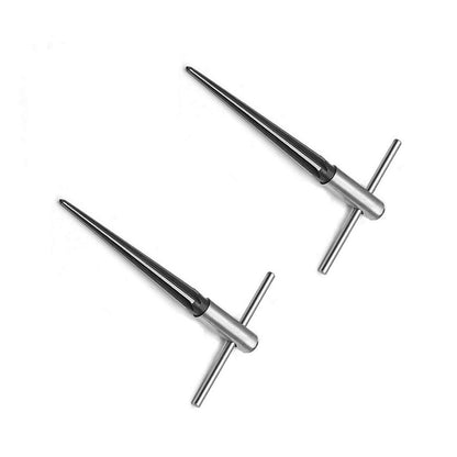 2Pcs 3-13/5-16mm Steel Guitar Tapered Reamer Tungsten For Guitar Repairing Tool;
