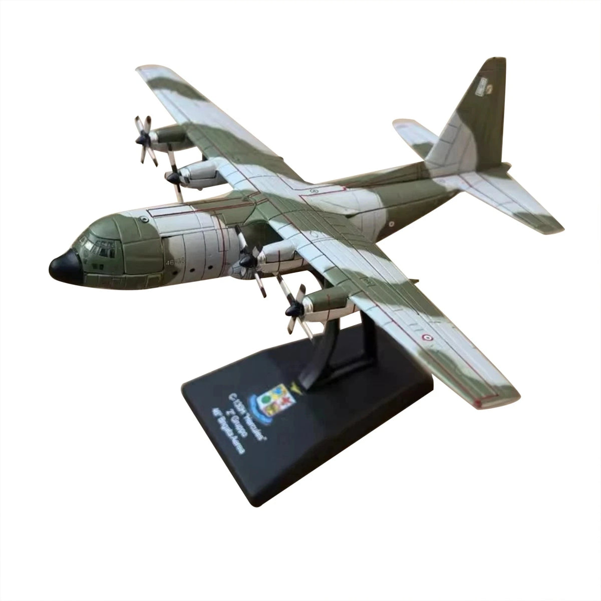 1/250 C-130H Hercules Alloy Aircraft Model US Air Force Transport 12cm Stand