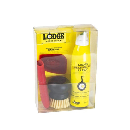 Lodge Cast Iron Care Kit - 4 Piece Cookware 1 Count (Pack of 1), Assorted