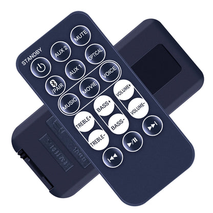 Remote Control For Jensen JSBW-210 2-Channel Wall-Mountable Bluetooth Soundbar