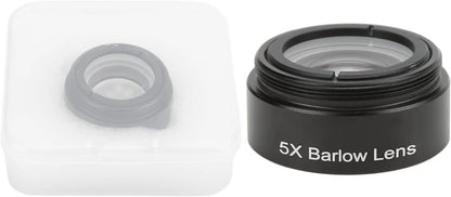 VBESTLIFE 5X Barlow Lens, M28.6 Threaded Stereo Microscope Auxiliary...