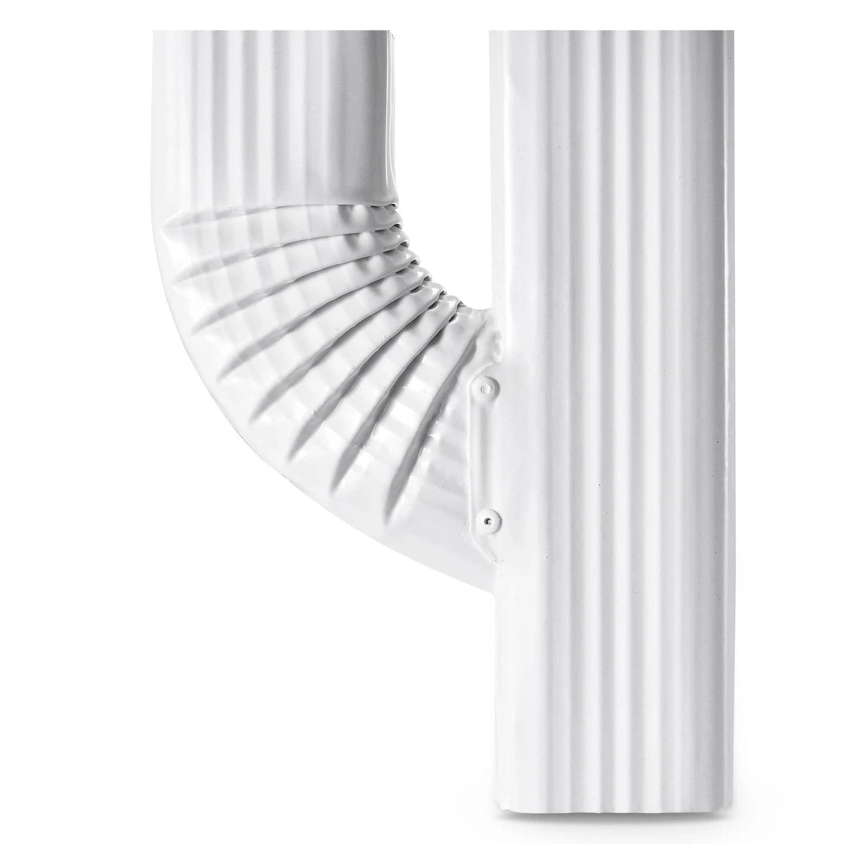 VYH Downspout Gutter Y Left Connector 2x3 Upright 2"x3" Left, White