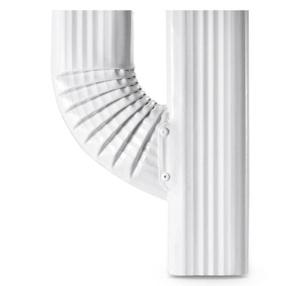 VYH Downspout Gutter Y Left Connector 2x3 Upright 2"x3" Left, White