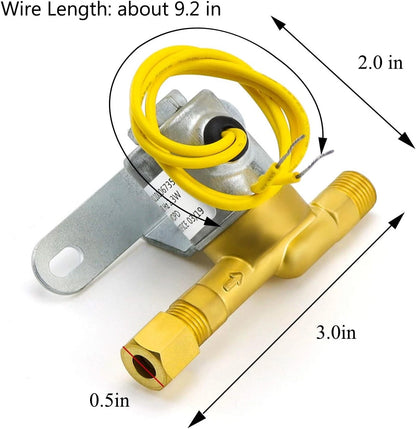 4040 Humidifier Solenoid Valve Replacement Part by AMI PARTS, 24V,Brass Made...