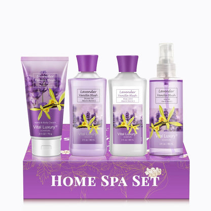 Vital Luxury Bath & Body Travel Kit - Lavender Vanilla Blush