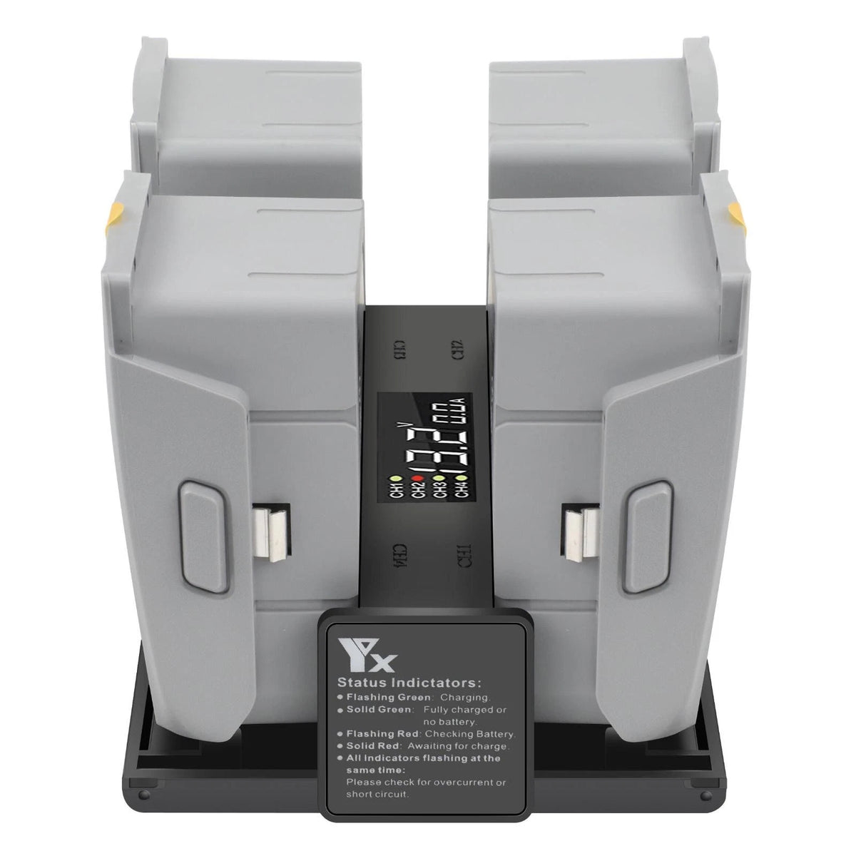 4 Battery Ports LED Display Charger Charging Hub For DJI Mavic Air 2 Drone e