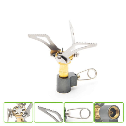 Foldable Aluminum Mini Ultralight Outdoor Camping Cook Burner Head Gas Stove