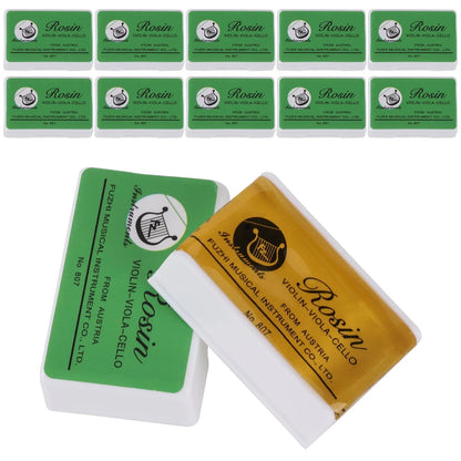Violin Rosin 10 Pack Low Dust Natural for Violin, Viola, Cello yellow