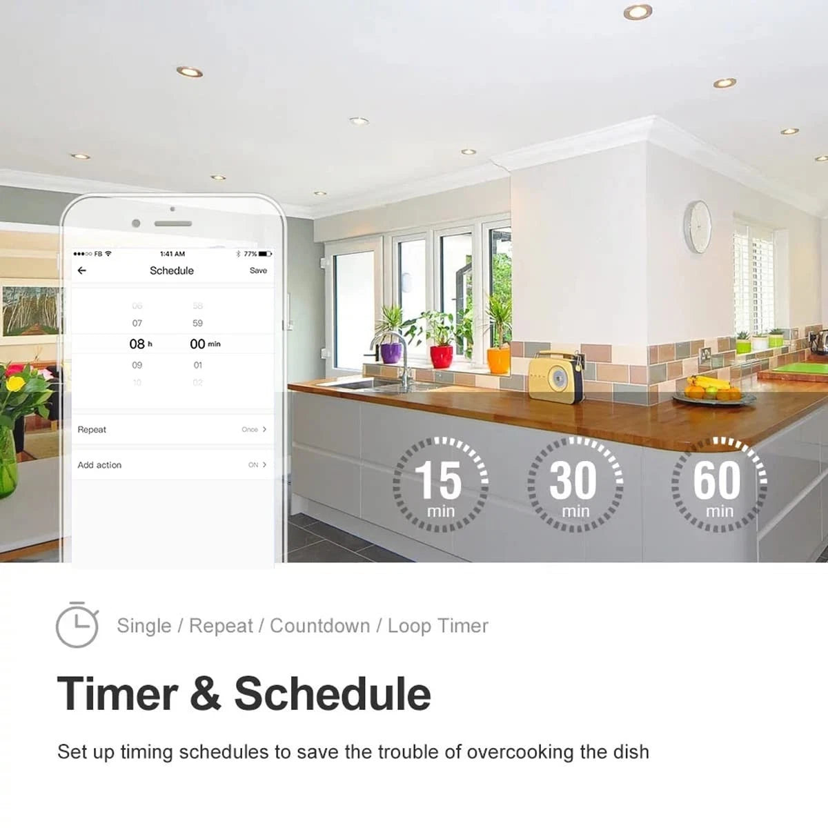 30A Hight Power WiFi Wireless Smart Switch, DIY Module for Home...