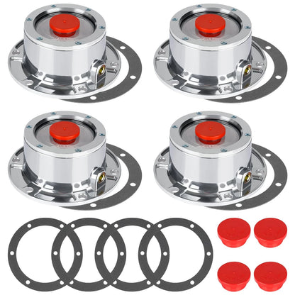 CheeMuii 343-4009 Trailer Hub Cap 4 PCS 4PCS-3434009, 4 HUBCAPS