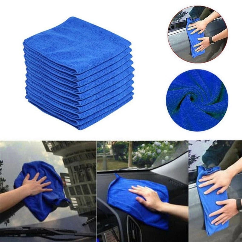 20 x LARGE MICROFIBRE CLEANING AUTO CAR DETAILING SOFT CLOTHS WASH TOWEL DUSTER