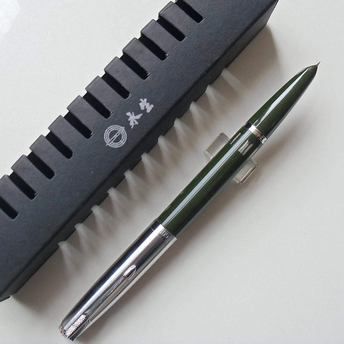 1Pc Classic Wing Sung 601 Steel Cap Vacumatic Fountain Pen F Nib 0.5mm Ink Pen a