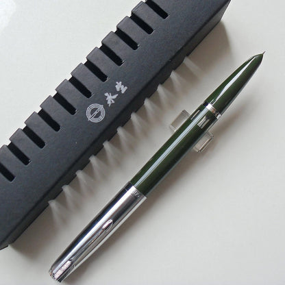 1Pc Classic Wing Sung 601 Steel Cap Vacumatic Fountain Pen F Nib 0.5mm Ink Pen a
