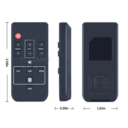 NC300 NC300UH Replace Remote Control For Sanyo Soundbar FWSB405FP FWSB405FA