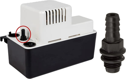Little Giant CV-10 Check Valve for the 1/4-inch MNPT x 3/8-inch Barbed, Black