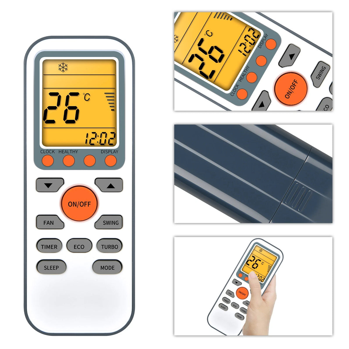 GYKQ-36 Remote Control For TCL Air Conditioner KTTCL002 With backlight