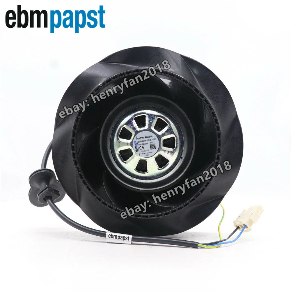 Ebmpapst R3G190-RC03-06 Centrifugal Fan 200~240VAC 0.53A 60W 190MM Cooling Fan