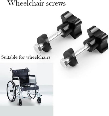 CHYDST 2 Sets Rollator Walker Replacement Knobs, Drive Black