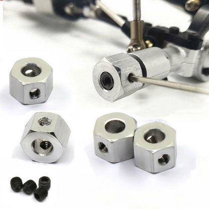 Metal 5mm Wheel to 12mm Combiner Wheel Hub Hex Adapter For WPL D12 C14 MN D90 q