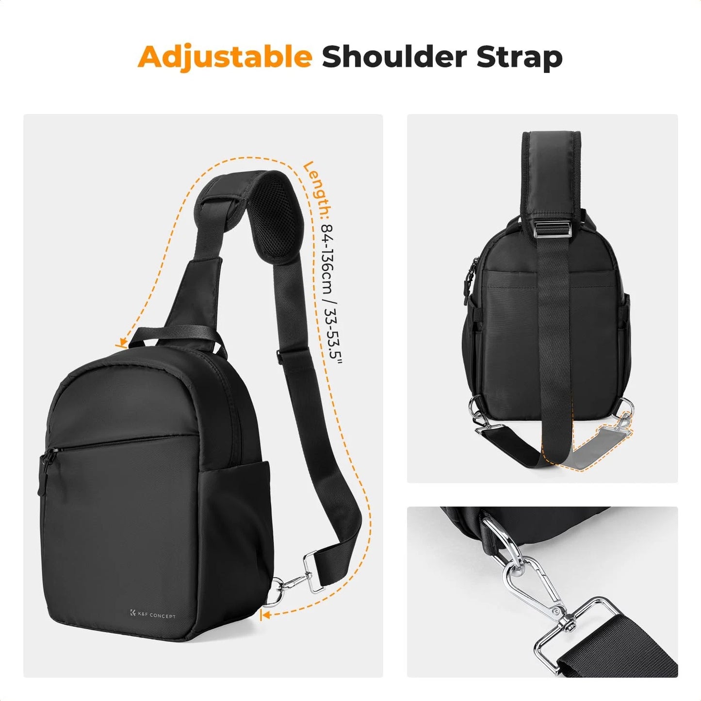 K&F CONCEPT Small Camera Bag for Photographer, Sling 5L, Black