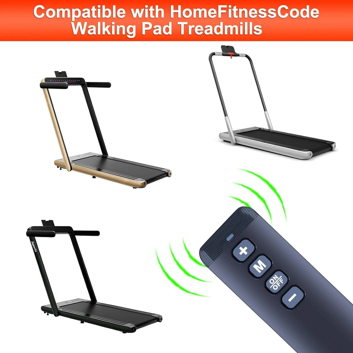 Remote For HOMEFITNESSCODE Walking Pad Treadmill T1, C1, S1, M55, Q2, Q2-1, S2-1