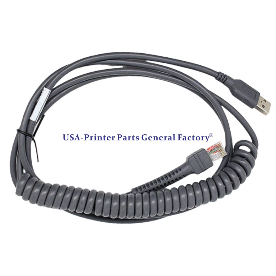 5PC 9FT Coiled USB Cable Fit For Motorola Symbol LS2208 LS4208 CBA-U12-C09ZAR