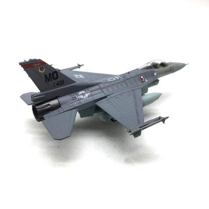 1:100 F-16C Fighter Diecast Metal Finished Aircraft Model With Display Stand