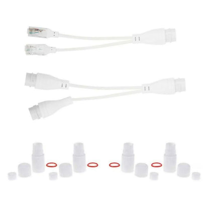 1 to 2 Adapter Network Splitter With Gasket/Rubber Plug/Case/Tailpipe Set