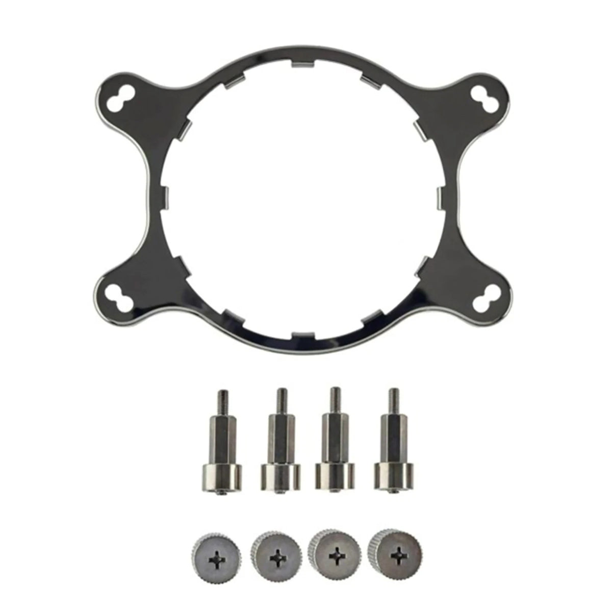 Carbon Steel Cooler Mounting Bracket Kit for Corsair H55 H80I Tt water 3.0；