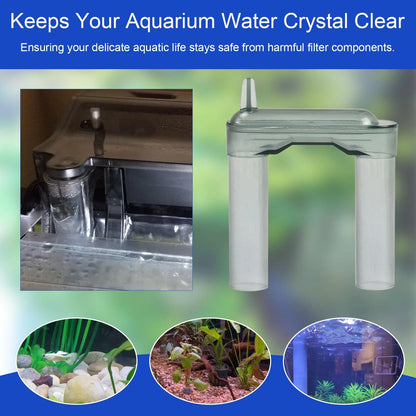 HEBRAR Aquarium Filter Intake Extension Tube, U Tube Compatibility with Clear