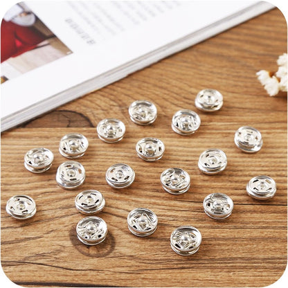 20Pcs 1.3cm Diameter High Hardness Stainless Snap Buttons For Sewing Clothing
