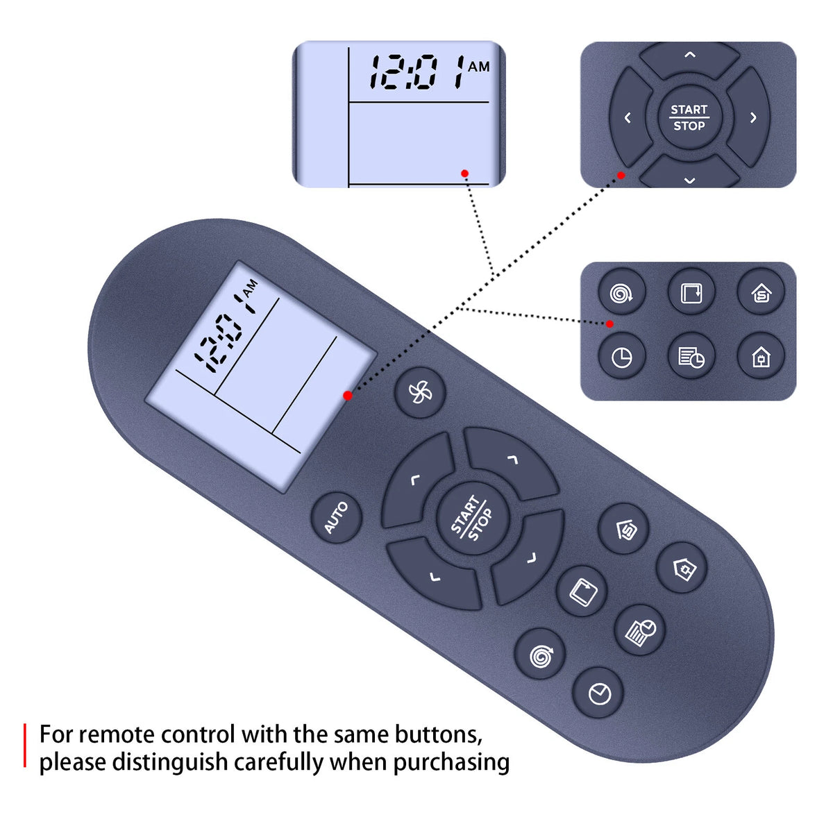 Remote Control For Eufy Robotic Vacuum Cleaner 11S,11S PLUS,12, 15T,15C, 25C