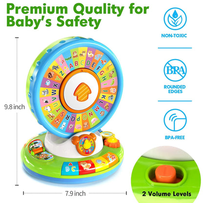 Duchong Learning Toy for Kids 1 2 3 Year Old 7.9 x 7 x 9.8 inches, Multicolor