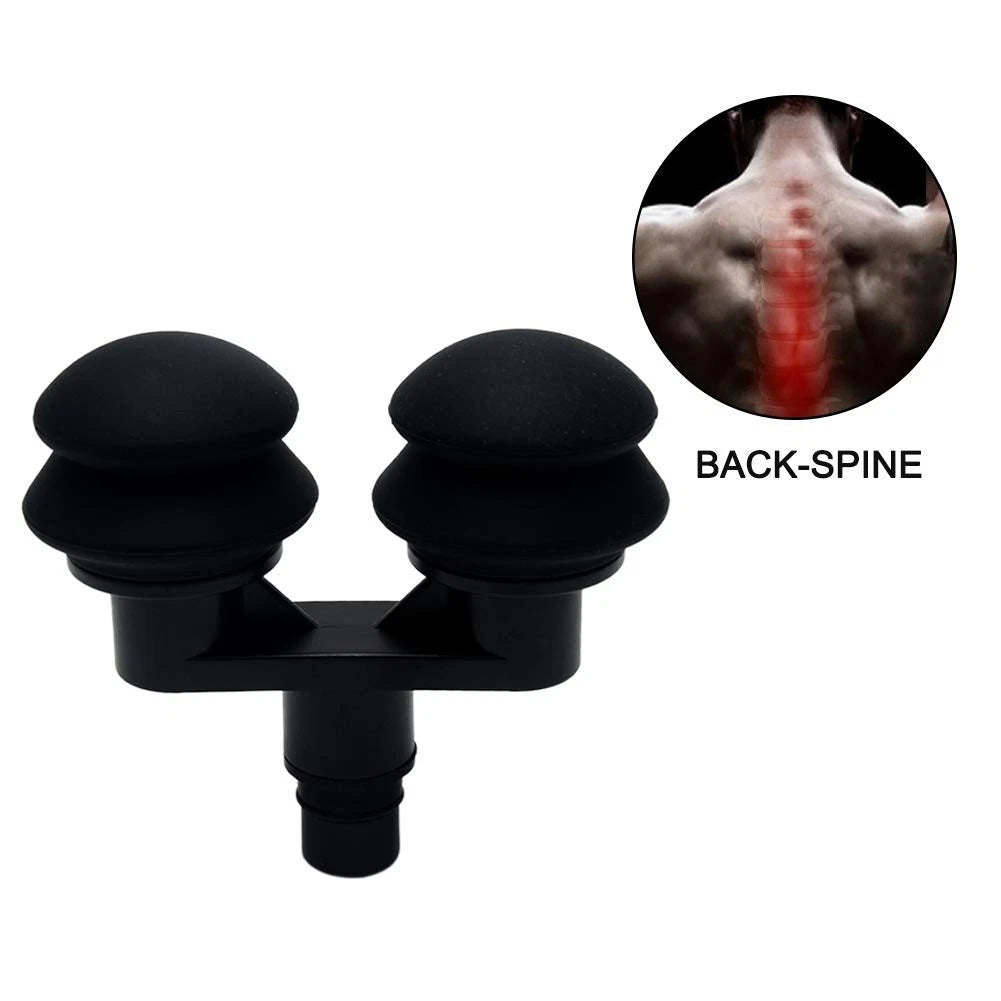 9Pcs Replaceable Massage Gun Heads - Deep Tissue free size, Black + Yellow