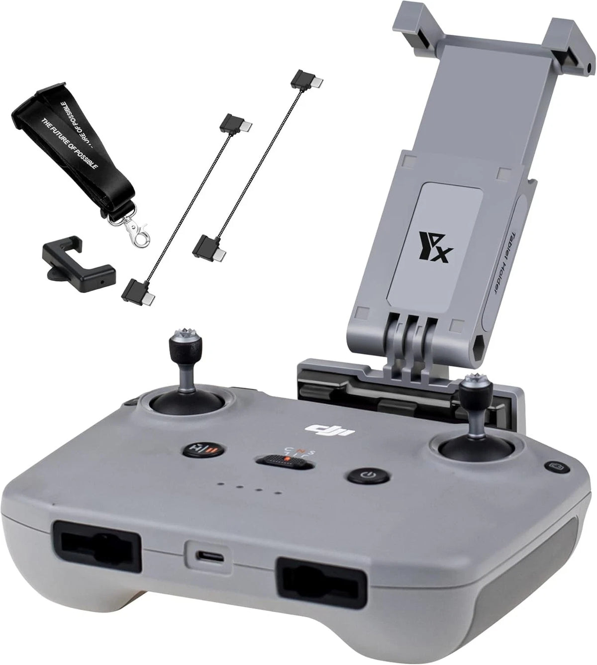 7.9-11 Inch RC-N3,N2,N1,N1C Tablet Holder Mount with RC Cable,Lanyard Grey