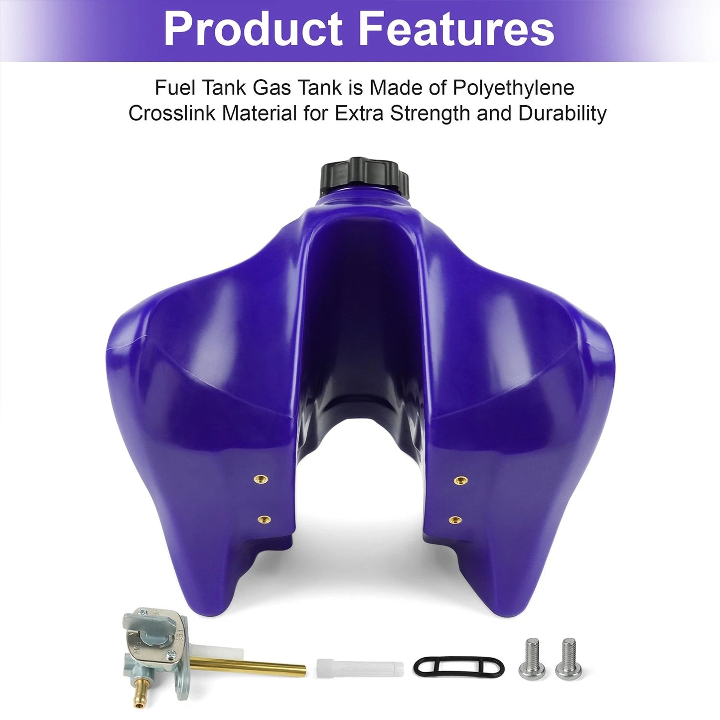 ‌4PX-24110-30-00 Fuel Gas Tank for Yamaha TTR250 96-06 Includes Gas Cap,Petcock