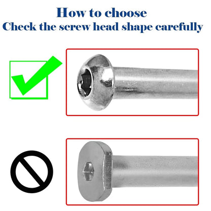 M8 Screws for 2-3-4-Wheel Kid Scoote Replacement Micro Mini 47mm, ice