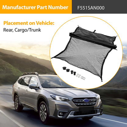 Rear Compartment Cargo Net Black Mesh F551SAN000 For 2020-2025 Subaru Outback