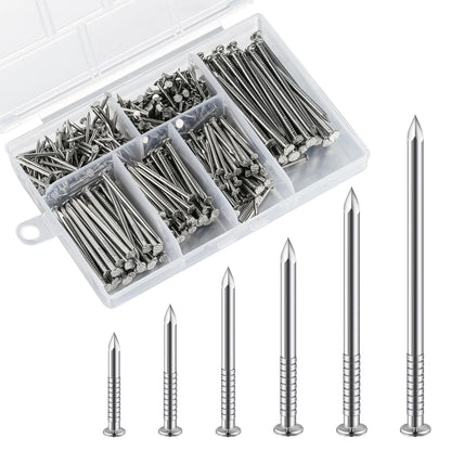 Wensilon 430pcs Stainless Steel 304 Nails Kit, Hanging Ss
