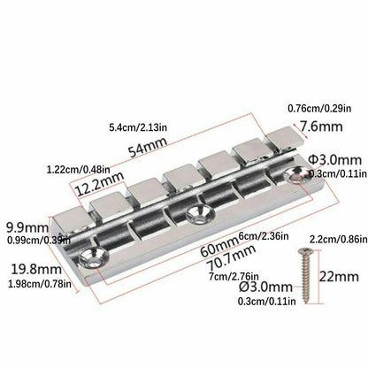 6 String Anchor Type Tailpiece For Lap Steel SG Guitar Parts Flat Top Guitar