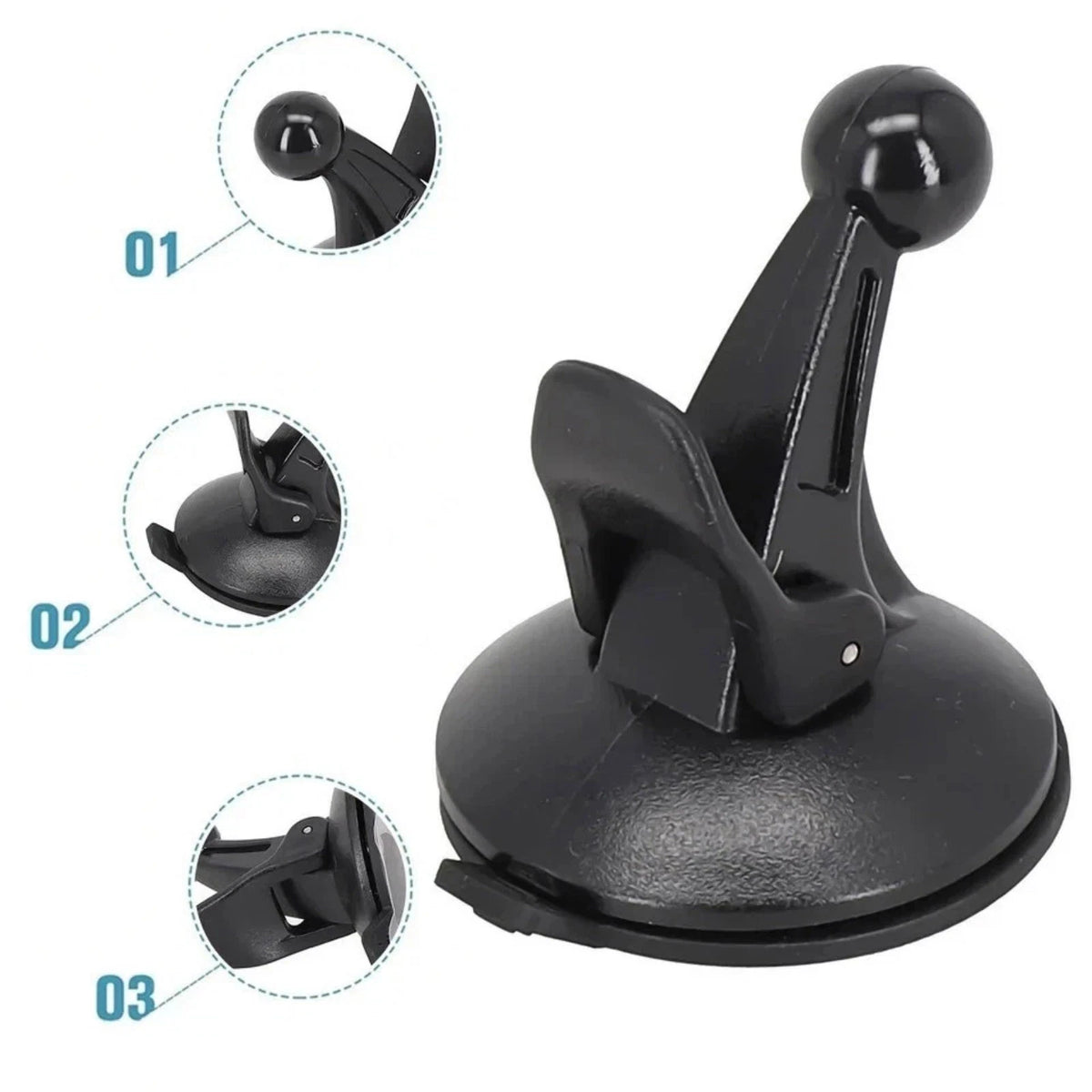 17mm Suction Cup GPS Cradle Holder For Garmin Nuvi Dezl RV Drive Smart Dashboard