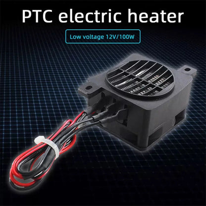 1*   12V 100W PTC Ceramic Heater 30s Rapid Heating Safety Protection