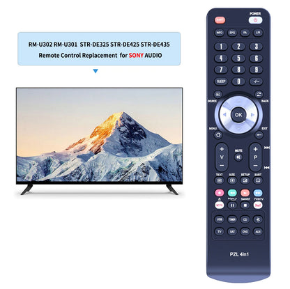 RM-U302 Replace Remote Control For Sony Receiver HTW700 STRSE481 STRV200