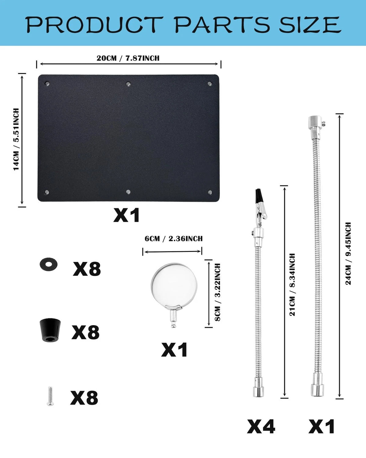 Kaisiking Helping Hands Soldering Station with Magnifying Glass, PCB Holder...